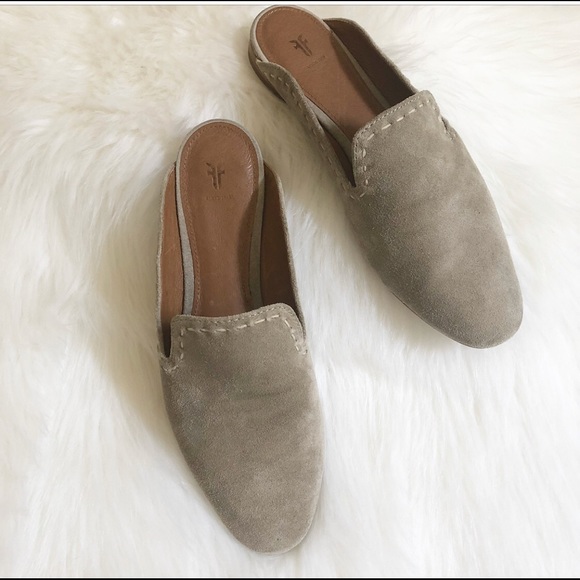 Frye Shoes - Frye Gwen Pickstitch Suede Mules